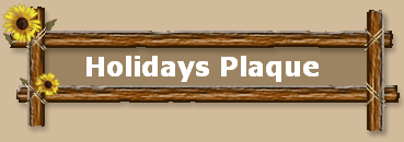 Holidays Plaque